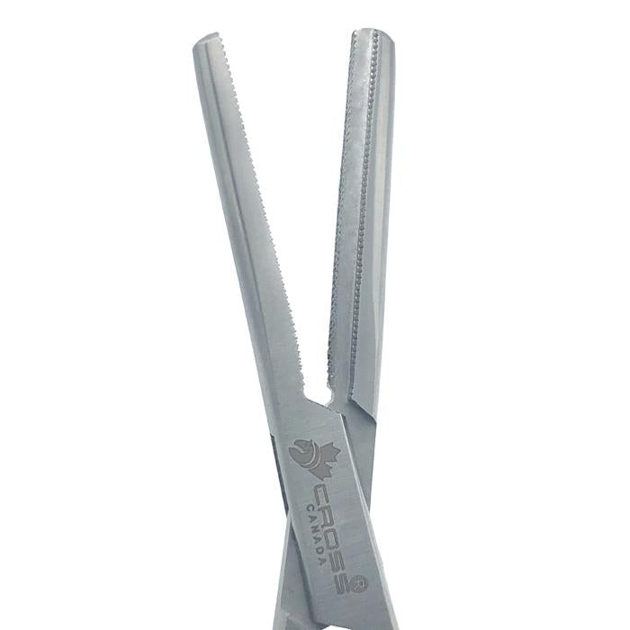 Ferguson (Fergusson) Angiotribe Forceps, 6” (15cm), Straight, Serrated with Longitudinal Groove