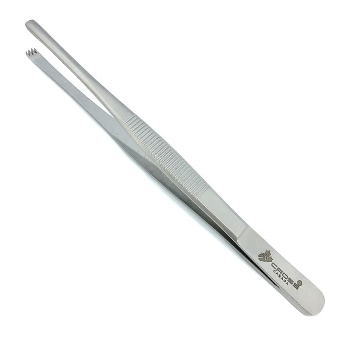 Tissue Forceps, 5.75" (14.5cm), Straight, 3x4 Teeth