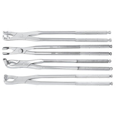 SET OF 4 EQUINE MOLAR FORCEPS