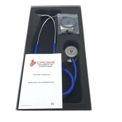 CROSS CANADA CROSSCOPE® 201 CLINICIAN CLASSIC SERIES III STETHOSCOPE - ROYAL BLUE