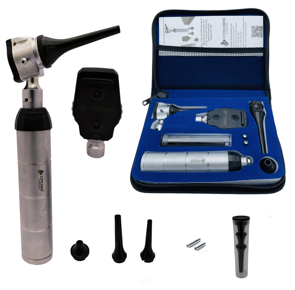 CROSS CANADA VETERINARY LED OPHTHALMOSCOPE & OTOSCOPE DIAGNOSTIC SET