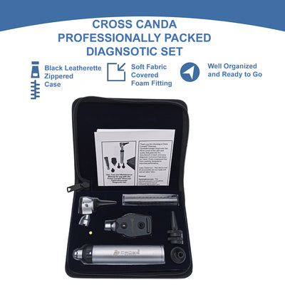 Cross Canada Physician LED Otoscope and Ophthalmoscope Diagnostic Set