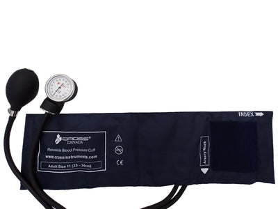 CROSS CANADA CROSSPHYG PRO ANEROID SPHYGMOMANOMETER, NAVY BLUE