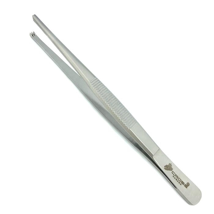Tissue Forceps, 5.5" (14cm), Straight, 2x3 Teeth