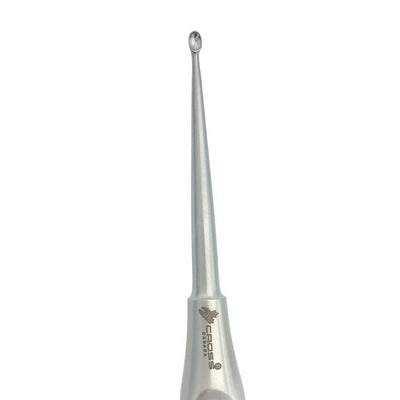 VOLKMAN BONE CURETTE #0, 6.75" (17CM), 5.2MM OVAL TIP