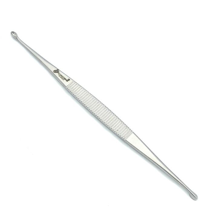 WILLIGER BONE CURETTE, DOUBLE-ENDED, 5.5" (14CM) #00-0, 2MM AND 2.5MM WIDE OVAL