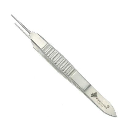 CASTROVIEJO SUTURE FORCEPS - 4.75" (12CM) - 0.5MM DELICATE 1X2 TEETH